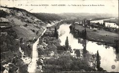 CPA Environs De Rouen Saint Adrien La vallee de la Seine et la Route de paris
