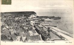 CPA Saint Valery En Caux Les Falaises d'aval