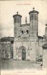 CPA the High Garonne Cazeres Frontage of the Church