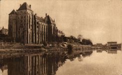 CPA the Abbey of Solesmes Seen of Right Bank of the Sarthe