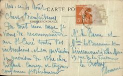 CPA Facsimile de l'Ecriture du Bienheureux Cure d'Ars