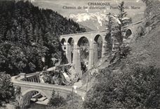 CPA Chamonix Chemin De Fer Electrique Pont St Marie