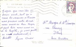 CPSM Lucas en el mar contra dia en los acantilados