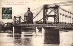 CPA Toulouse La Pont Saint Pierre Et Dome De l'hospice de la Grave eleve en 1839