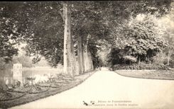 CPA Palate of Fontainebleau Allee covered in the English Garden