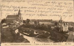 CPA Good Help the Church and the Monument of Jeanne d' Arc