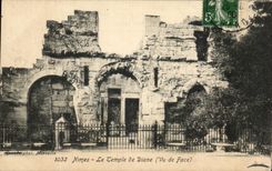 CPA Nimes La Temple de Diane 