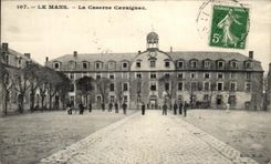 CPA Mans La Barracks Cavaignac Militaria