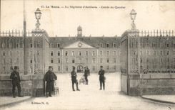 CPA Mans 31eme Regiment of Artillery Entrance of the Militaria district