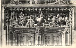 Castillo de CPA relevacion de la camara acorazada del La de Amboise de la alta con el dintel de la puerta de Chapella Saint Blaise