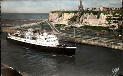 CPA Dieppe Brighton Passe tiene altura del buen barco de la ayuda