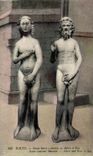 CPA Rouen Museum Saint Laurent Adam and Eve
