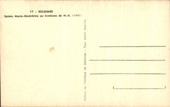 CPA Solesmes Sainte Marie madelein with the tomb of