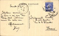 CPA Angers View Maine La Large Northern Tower of the Castle