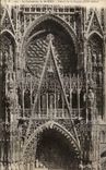 CPA the Cathedral of Rouen Detail of the Frontage