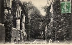 CPA Valmont Ruins of the Abbey together on the Park