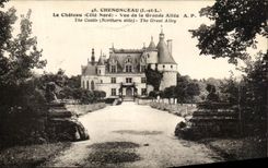 CPA Chenonceaux el castillo visto de Allee grande