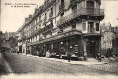 CPA Blois La Rue Denis Papin et le Grand Bazar