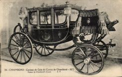 CPA Chambord Carosse De Gale Comte De chambord Comte De Chambord 1873