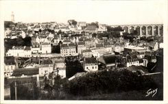 CPA Morlaix View Towards St Martin and the Viaduct