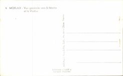 CPA Morlaix View Towards St Martin and the Viaduct