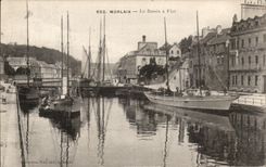 CPA Morlaix the Wet dock Boats