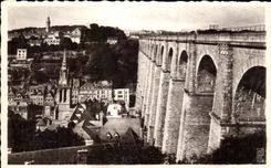 CPA Morlaix the Viaduct and I' Eglise St Melaine
