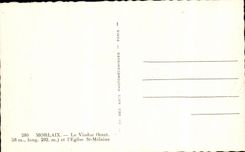 CPA Morlaix the Viaduct and I' Eglise St Melaine