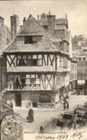 CPA Morlaix Vieille House Places Markets