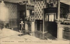 CPA Morlaix Large Living room of Correspondence of the Bozellec Hotel