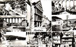 CPSM Morlaix House of the Queen Anne Cornic Treguier Viaduct