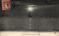 CPA Sunset On Bay of Morlaix