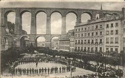 CPA Viaduct of Morlaix Contest of Music