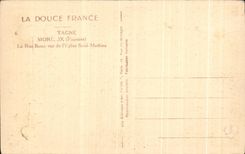 CPA Morlaix La Street Low Sight of the Church Saint Mathieu