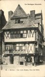 CPA Morlaix an Old House Places Markets Children
