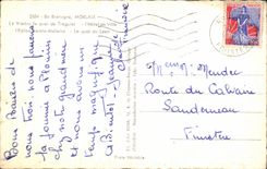 CPSM Morlaix the viaduct the quay of Treguier the town hall Church Sainte Melaine the quay of the Leon