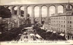 CPA Morlaix Places Thiers the Gone Viaduct
