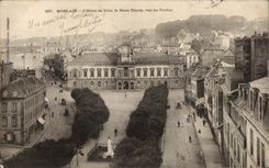 CPA Morlaix the Hotel Of Ville La Places Thiers Vue Of the Viaduct
