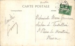 CPA Interior Morlaix of a house Main street Large staircase of 15th