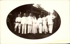 Real photo Morlaix Marriage