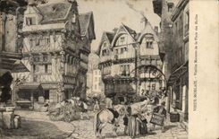 CPA Old Morlaix Old Houses Of the Place Of the Markets