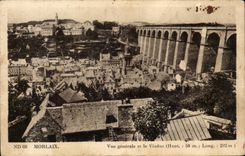 CPA Morlaix View And the Viaduct