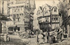 CPA Morlaix Vieilles houses of paves
