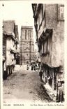 CPA Morlaix La Low Street and the Church St Mathieu