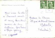 CPSM Morlaix Quays And the Viaduct Boat