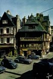CPSM Brittany Colors Morlaix Moyenageuses Houses on the Place of the Markets