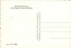 CPSM Morlaix La Low Street and the Church St Mathieu