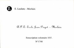 REPRO Leclerc Morlaix School Jean Piaget