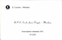 REPRO Morlaix La Places From Viarmes And the old Houses Leclerc Ecole Jean Piaget