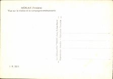 CPSM Morlaix Seen On the Viaduct Et La Surrounding Countryside